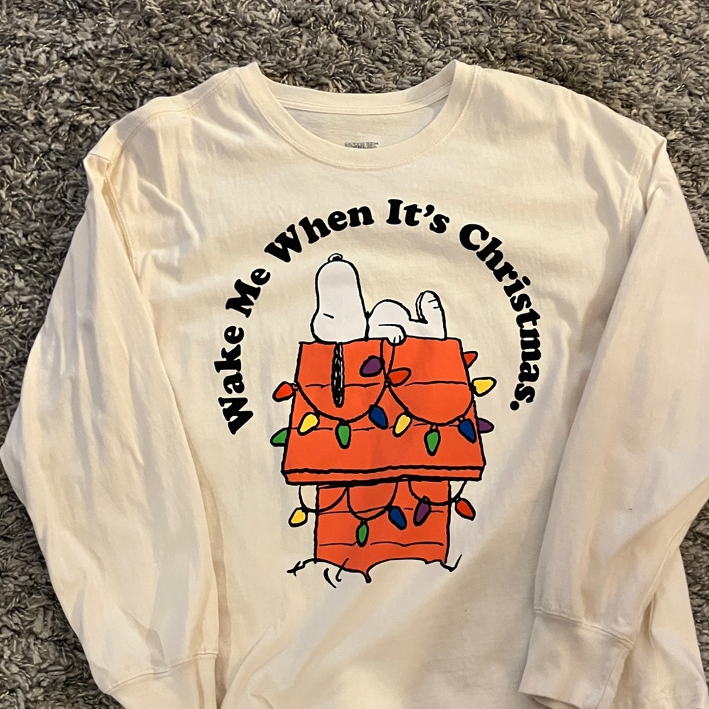 Snoopy Christmas Long Sleeve T-Shirt Medium